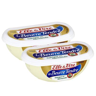 Elle&Vire Beurrier Tendre et Doux, 2x250g