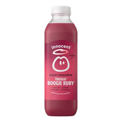 innocent Super Smoothie Energy, Fraise, Cerise, Guarana & Graines de Lin, 75cl