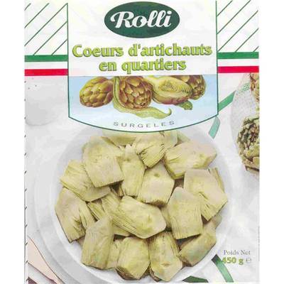 Rolli Coeurs d'artichauts en quartier, 450g
