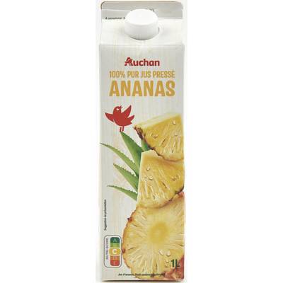 Auchan Pur Jus d'Ananas, 1l
