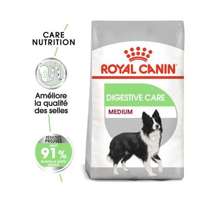 Royal Canin Croquettes Digestive Care Amélioration Qualité des selles pour Chien Moyen Adulte, 3kg