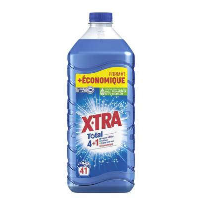 X Tra Lessive liquide Total 41 lavages, 1,845L