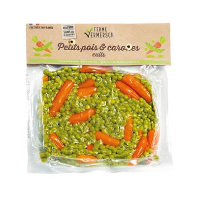 Ferme Vermersch Petits Pois & Carotte Cuits, 450g