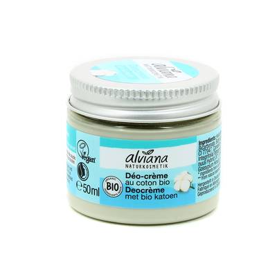 Alviana Déo-crème au coton bio, 50ml