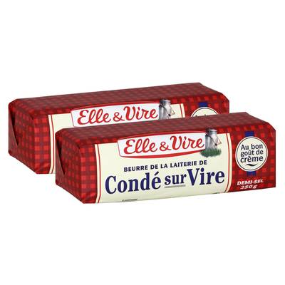 Elle&Vire Beurre roulé 1/2 Sel, 2x250g