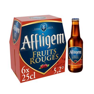 Affligem Bière aromatisée fruits rouges 5.2°, 6x25cl