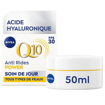 Nivea Soin Visage du Jour Extra Fermeté Q10 Anti-Rides FPS 30, 50ml