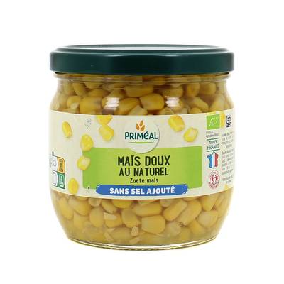 Priméal Maïs bio sans sel ajouté Filière France, 330g