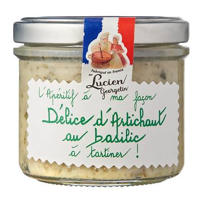 Lucien Georgelin Délice d'Artichaut Basilic - A Tartiner, 100g