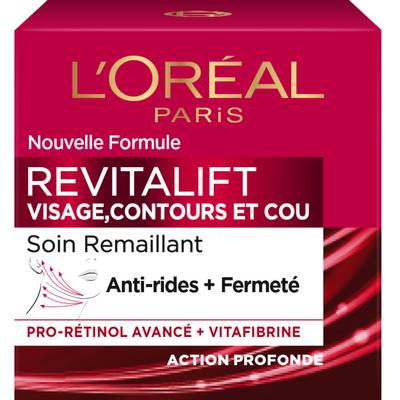 L'Oréal Soin remaillant anti-ride + fermeté Visage, Contours et Cou Revitalift, 50ml