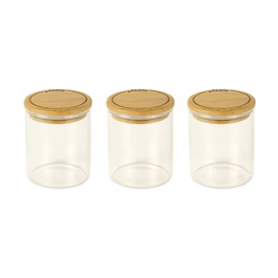 Pebbly Set de 3 boites en verre à épices, 190ml