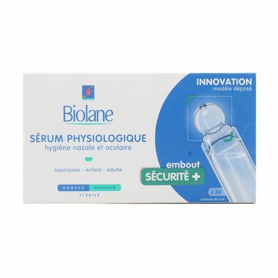 Biolane Sérum physiologique avec embout sécurité, 30x5ml