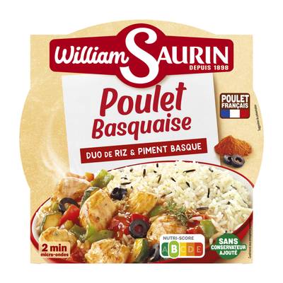 William Saurin Poulet Basquaise Duo de Riz et piment d'Espelette, 285g