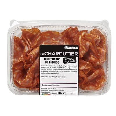 Auchan Le Charcutier Chiffonnade de Chorizo, 80g
