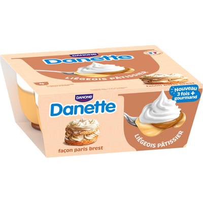Danette Crème dessert Paris Brest, 4x97g