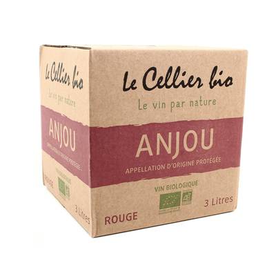 Anjou Rouge AOP Le Cellier Bio 12°, Bag in box 3L