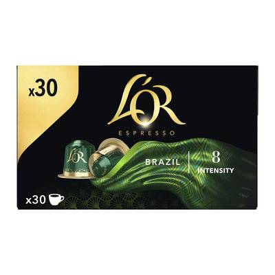 L'or Espresso Café Espresso Brésil, 30 capsules