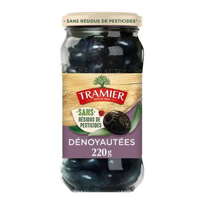 Tramier Olives noires à la Grecque Zéro Résidus de Pesticides, 220g