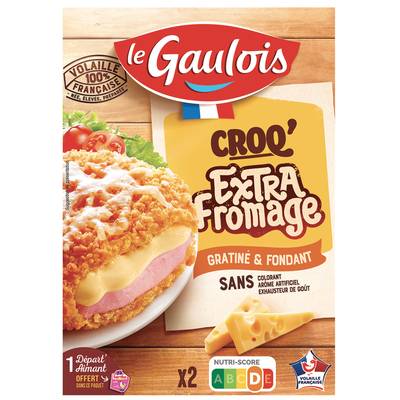 Le Gaulois Le Croq' Extra Fromage, 2x100g