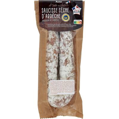 Auchan Terroir Saucisse Sèche d'Ardèche IGP, 250g