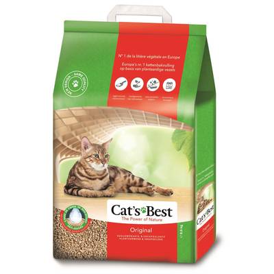 Cats Best Litière végétale Agglomérante Original pour chat 8,6kg, 20L