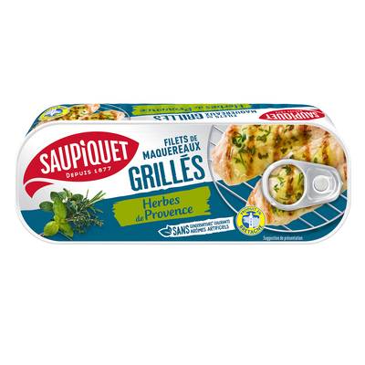 Saupiquet Filets de Maquereaux Grillés aux Herbes de Provence, 120g