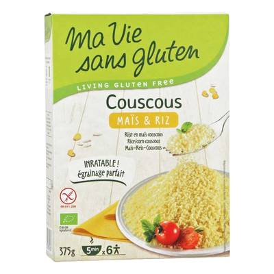 Ma Vie Sans Gluten Couscous maïs et riz bio sans gluten, 375g