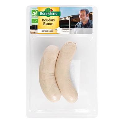 Bonneterre Boudin Blanc Bio, 2x100g