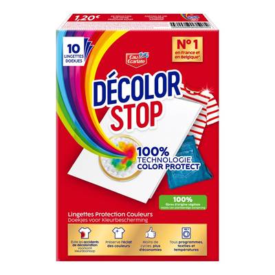 Decolor stop Lingettes Décoloration Protection Couleurs, 10 lingettes