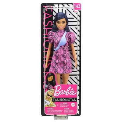 0887961966480 - Barbie - Mattel - Poupée Barbie Fashionistas- Robe python- GXY99