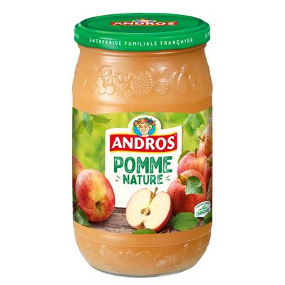 Andros Compote de pomme nature, 750g