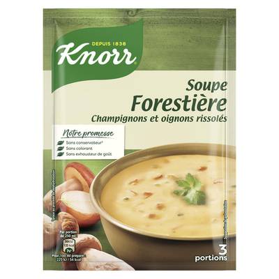 Knorr Soupe forestière- Champignons et oignons rissolés déshydratée, 85g