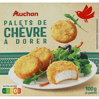 Auchan Palets de chèvre à dorer, 100g
