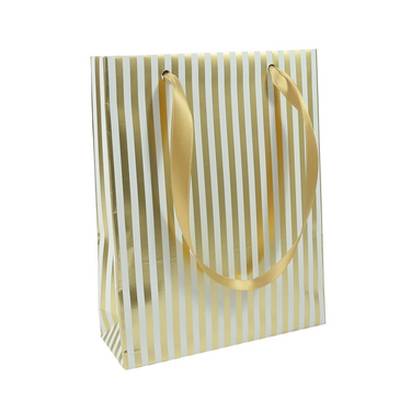 3329682128480 - Clairefontaine - Sac cadeau format moyen rayures premium