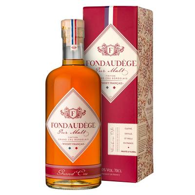 Fondaudege Whisky pure malt grand cru bordelais 40°, 70cl