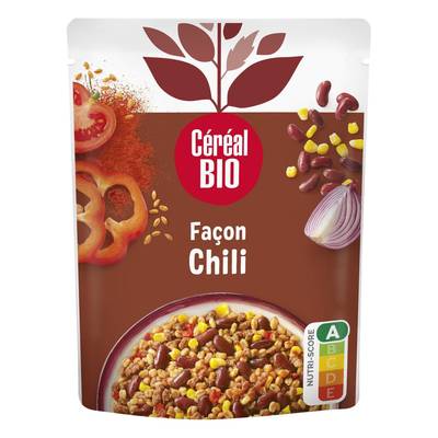 Céréal Bio Haricots Rouges Maïs Façon Chili Vegan Bio, 200g