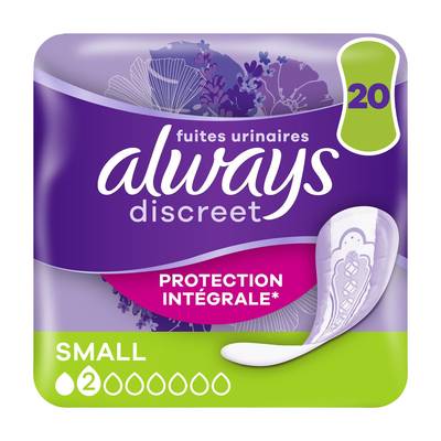 Always Serviettes Hygiéniques Fuites Urinaires, 20 serviettes