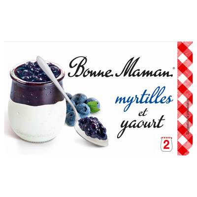 Bonne Maman Myrtille et yaourt, 2x125g