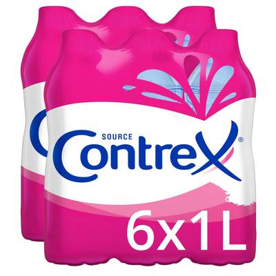 Contrex Eau minérale naturelle, 2 packs de 6x1L
