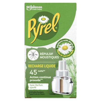 Pyrel Recharge pour Diffuseur Electrique Liquide 45 nuits, 32ml