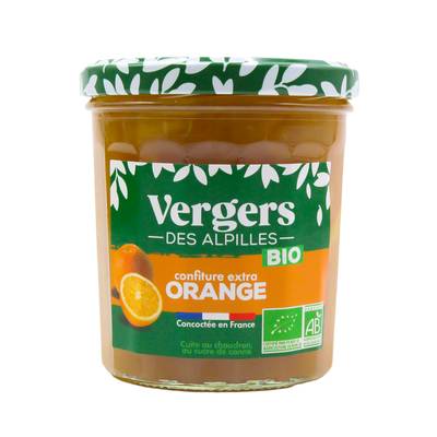 Vergers des Alpilles Confiture Extra Orange bio, 370g