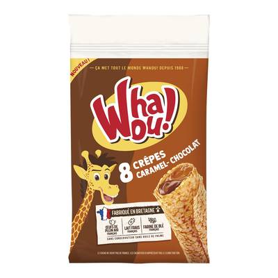 Whaou Crêpes Chocolat Caramel x8, 256g