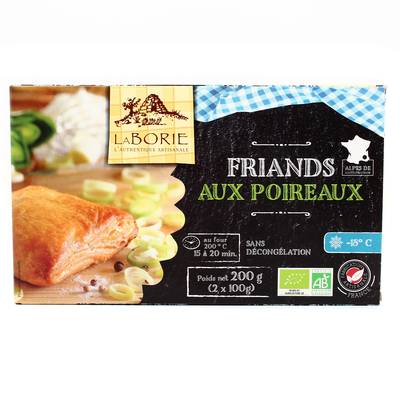 La Borie Friands aux poireaux bio, 2x100g