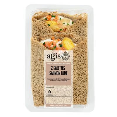 Agis Galette Saumon Fumé Pomme de Terre & Oignons, 2x150g