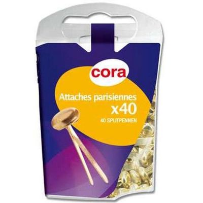 Cora Attache parisienne 17 mm, 40  pièces