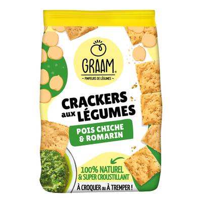 Graam Crackers Pois Chiche et Romarin, 85g