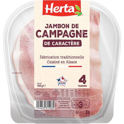Herta Jambon de Campagne, 4 tranches - 150g