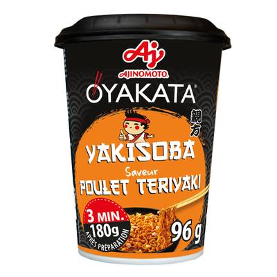 Oyakata Nouilles Sautées Yakisoba Poulet Teriyaki en cup, 96g