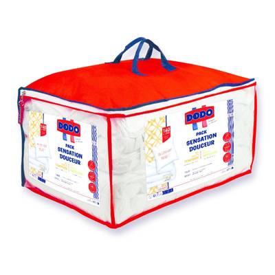 3307419606982 - Dodo - Couette + oreiller synthétique pack sensation douceur