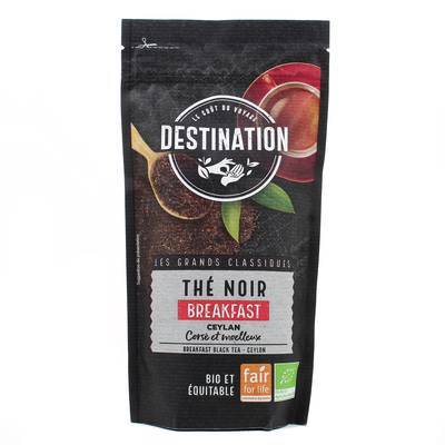 Destination Thé vrac noir breakfast bio, 100g
